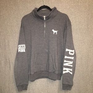 PINK Half Zip Sweatshirt